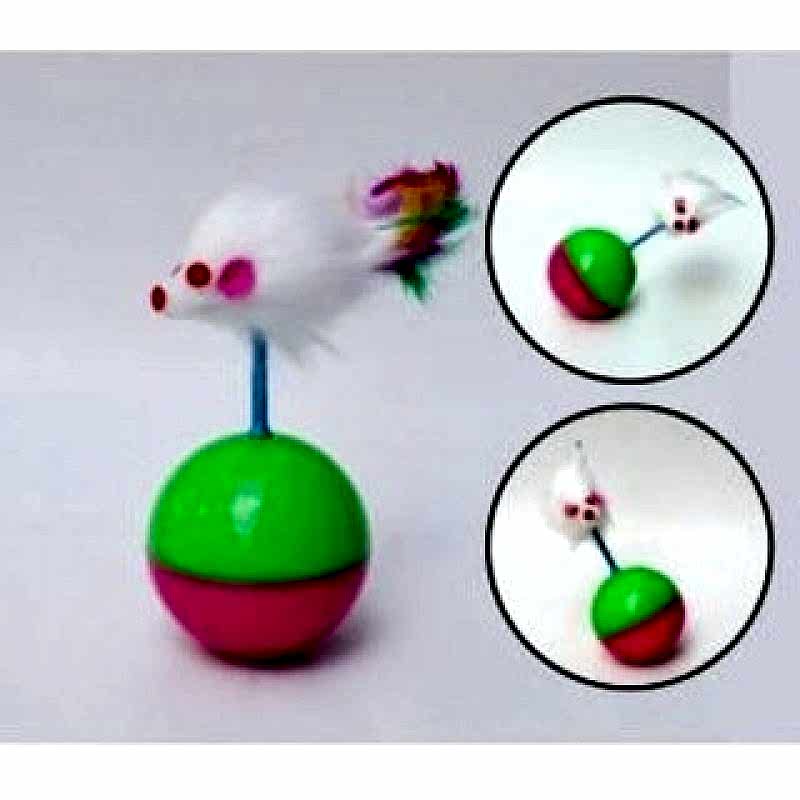 Fareli Hacıyatmaz Kedi Oyuncağı