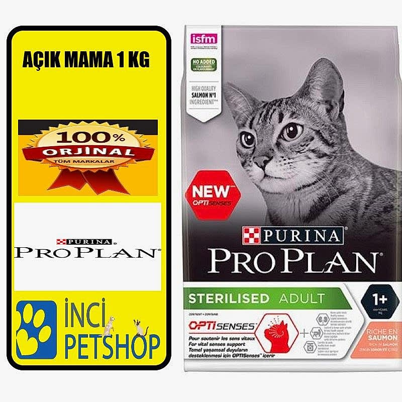 Proplan Sterilised Somonlu açık Kedi Maması 1 Kg