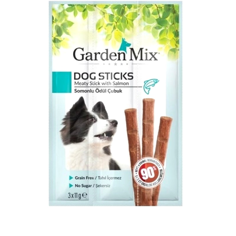 Garden Mix Somonlu Stick Köpek Ödülü 3x11 gr