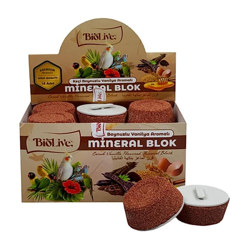BİOLİVE KEÇİ BOYNUZLU VANİLYALI MİNERAL BLOK