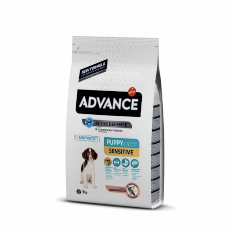 Advance Puppy Sensitive Somonlu Yavru Köpek Maması 3 Kg