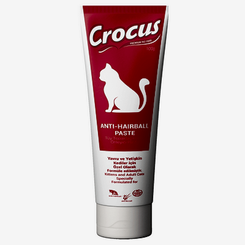 Crocus Anti Hairball Tüy Yumağı Kontrol Kedi Malt Macunu 100 Gr