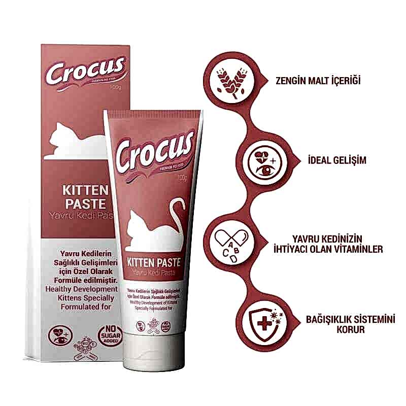 Crocus Kitten Paste Malt Yavru Kedi Macunu 100 Gr