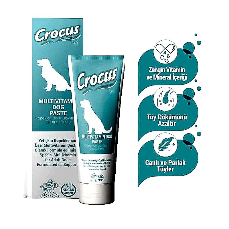 Crocus Multivitamin Paste Köpek Macunu 100 Gr
