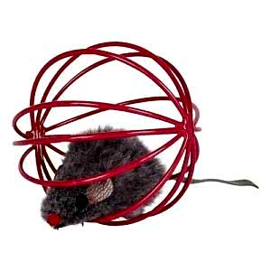 tel kafes içinde fareli  oyuncak