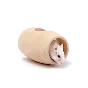 Carno Hamster Oyuncağı Naturel Ahşap Varil