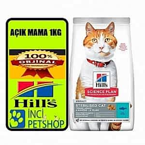 Hills Sterilised Kısırlaştırılmış somonlu açık  Kedi Maması 1 kg