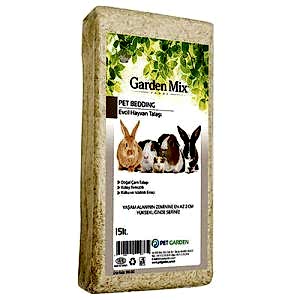 Garden Mix Rodent Wood Shavings Doğal Kemirgen Çam Talaşı 15 Lt