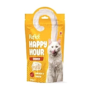 Happy Hour Choosy Chicken & Cheese Tavuk Etli ve Peynirli Seçici Kedi Ödül Maması (60 Gr)