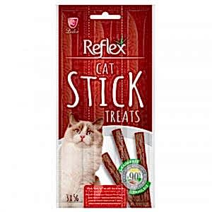 Reflex Cat Stick Biftek ve Kuzu Etli Tahılsız Kedi Ödül Çubukları 5 Gr x 3 Stick