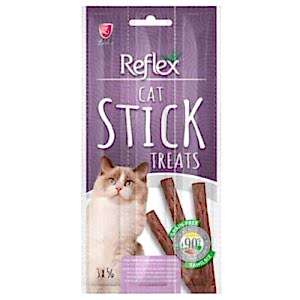 Reflex Cat Stick Kümes Hayvanlı ve Kızılcıklı Etli Tahılsız Kedi Ödül Çubukları 5 Gr x 3 Stick
