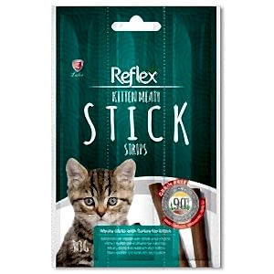 Reflex Kitten Cat Stick Hindi Etli Tahılsız Yavru Kedi Ödül Çubukları 3 Gr x 3 Stick