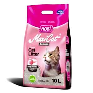 Hobi Maxicat Bebek Pudralı Bentonit Kedi Kumu 10 Litre