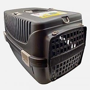 Pet Taşıma Sepeti Plastik Kapılı No:1 koyu kahve