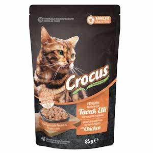 Crocus Pouch Tahılsız Tavuklu Jöleli Kedi Yaş Maması 85 Gr