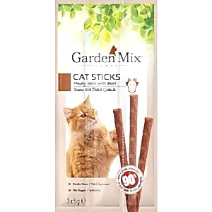 Garden Mix Dana Etli Tahılsız Kedi Stick Ödül 3x5 Gr
